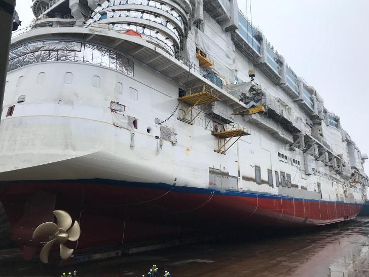 Insider Travel Report Costa Celebrates Float Out Of Newest